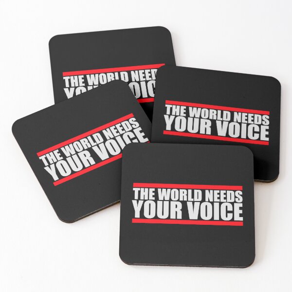 Item preview, The World Needs Your Voice Inspiration Empowerment designed and sold by shirt-o-mat.