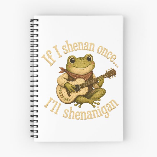 Item preview, If I Shenan Once Shenanigan Frog Guitar Funny Oversized T-Shirt designed and sold by omar ousalah.