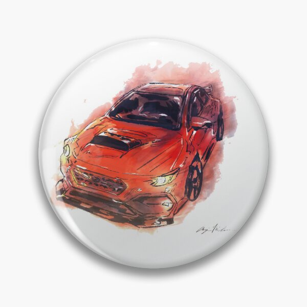 Item preview, Inferno Boost - Red Rally Sedan Digital Painting designed and sold by Art Beyond The Brush.