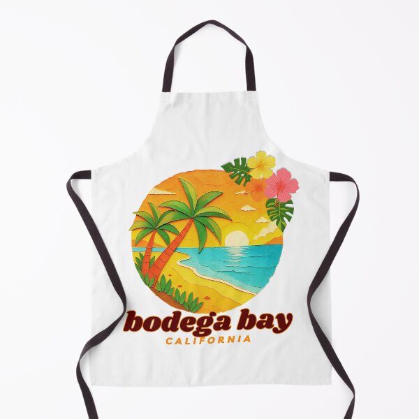 Item preview, Bodega Bay California Retro Sunset Palm Tree Art | Northern California Coast Souvenir designed and sold by DonnaRaine.