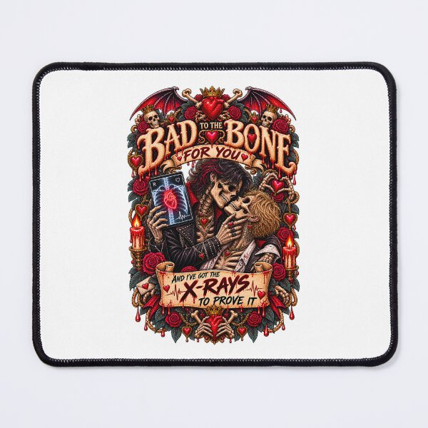 Item preview, Copy of DARK LOVE ❤️ - MONSTER ROMANCE COLLETION - SKELETON LOVE - BAD TO THE BONE FOR YOU - AND I’VE GOT THE X-RAYS TO PROVE IT - GAY PRIDE designed and sold by WheelieGdArt.