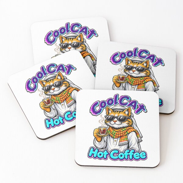 Item preview, Funny Cat Drinking Coffee – Cozy Winter Cat Graphic designed and sold by Nubian Style.