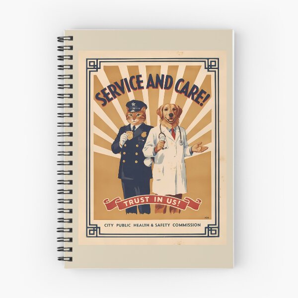 Item preview, Cat Police Officer and Dog Doctor designed and sold by Art-Arcade6.