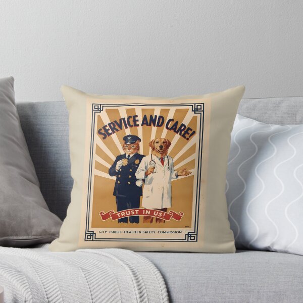 Item preview, Cat Police Officer and Dog Doctor designed and sold by Art-Arcade6.