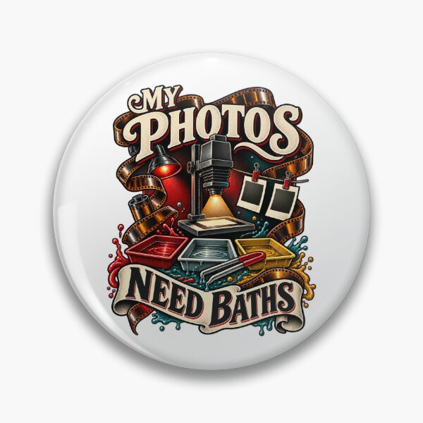 Item preview, My Photos Need Baths Illustrated Darkroom Gift designed and sold by UrbanCanvvas.