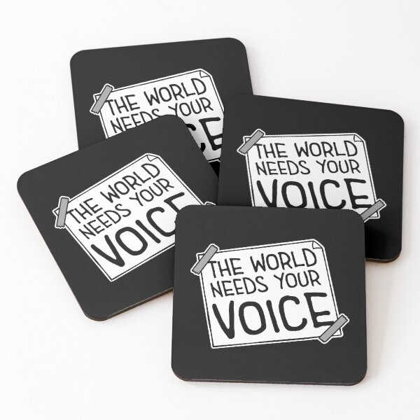 Item preview, The World Needs Your Voice Inspiration Empowerment designed and sold by shirt-o-mat.