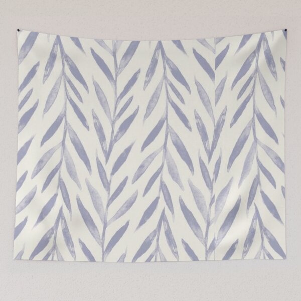 Item preview, Soft Lavender Willow Leaves Watercolor Pattern designed and sold by GozdeSoftChaos.