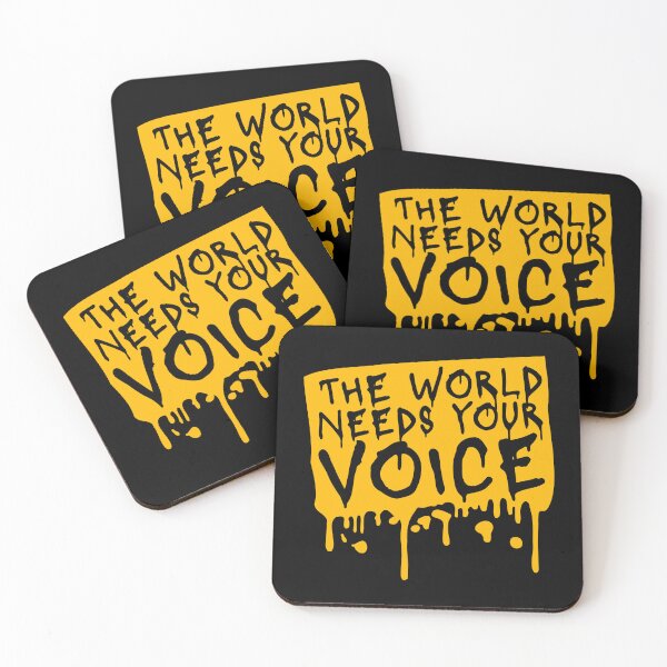 Item preview, The World Needs Your Voice Inspiration Empowerment designed and sold by shirt-o-mat.