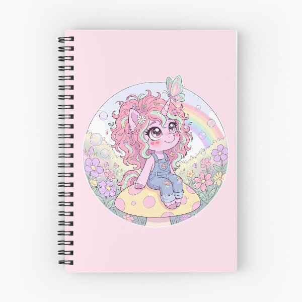 Item preview, Pastel Fairy Unicorn Pony - Garden Rainbow Butterfly Chibi designed and sold by CaliLuminos.