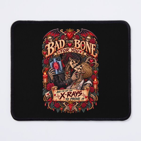 Item preview, DARK LOVE ❤️ - MONSTER ROMANCE COLLETION -  SKELETON LOVE - BAD TO THE BONE FOR YOU - AND I’VE GOT THE X-RAYS TO PROVE IT - GAY PRIDE v2 designed and sold by WheelieGdArt.