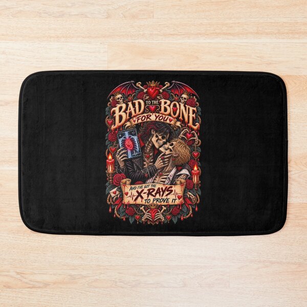 Item preview, DARK LOVE ❤️ - MONSTER ROMANCE COLLETION -  SKELETON LOVE - BAD TO THE BONE FOR YOU - AND I’VE GOT THE X-RAYS TO PROVE IT - GAY PRIDE v2 designed and sold by WheelieGdArt.