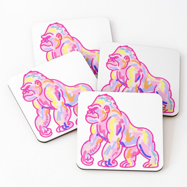 Item preview, watercolor gorilla designed and sold by mariahblythedesigns.
