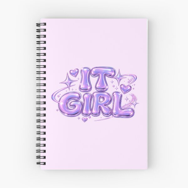 Item preview, It Girl Lilac Chrome Bubble Text designed and sold by Inkworksbyshery.