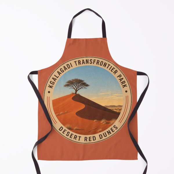 Item preview, Kgalagadi Red Dune Silhouette Badge – Kalahari Landmark Series designed and sold by The Digital Compass.