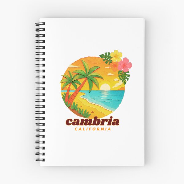 Item preview, Cambria California Retro Sunset Palm Tree Design | Central Coast Beach Souvenir Art designed and sold by DonnaRaine.