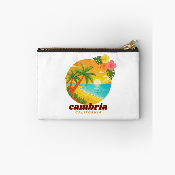 Item preview, Cambria California Retro Sunset Palm Tree Design | Central Coast Beach Souvenir Art designed and sold by DonnaRaine.