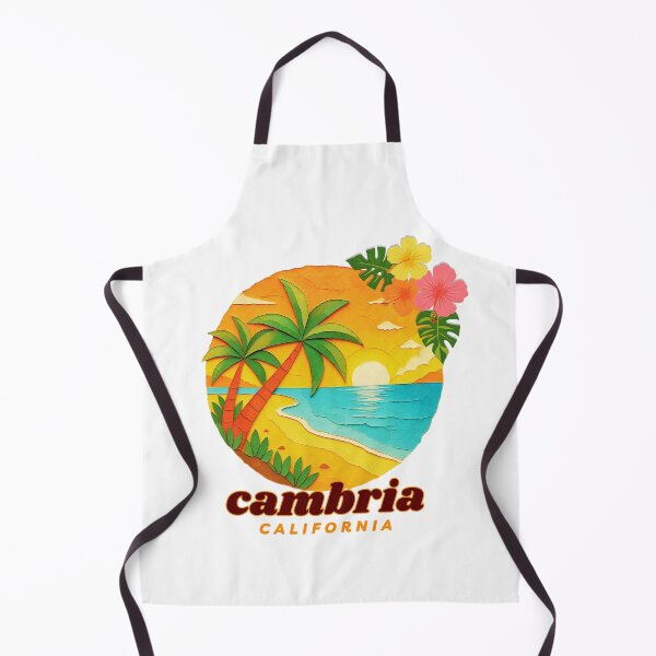 Item preview, Cambria California Retro Sunset Palm Tree Design | Central Coast Beach Souvenir Art designed and sold by DonnaRaine.