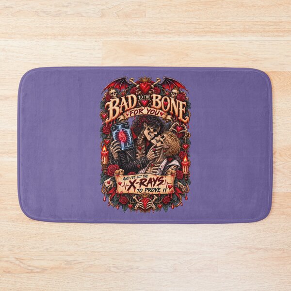 Item preview, DARK LOVE ❤️ - MONSTER ROMANCE COLLETION -  SKELETON LOVE - BAD TO THE BONE FOR YOU - AND I’VE GOT THE X-RAYS TO PROVE IT - GAY PRIDE v3 designed and sold by WheelieGdArt.