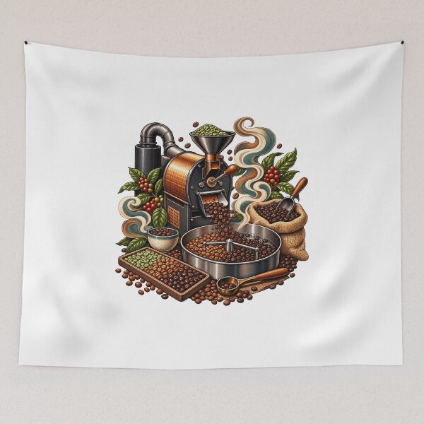 Item preview, Decorative Small Batch Coffee Roasting Art designed and sold by UrbanCanvvas.