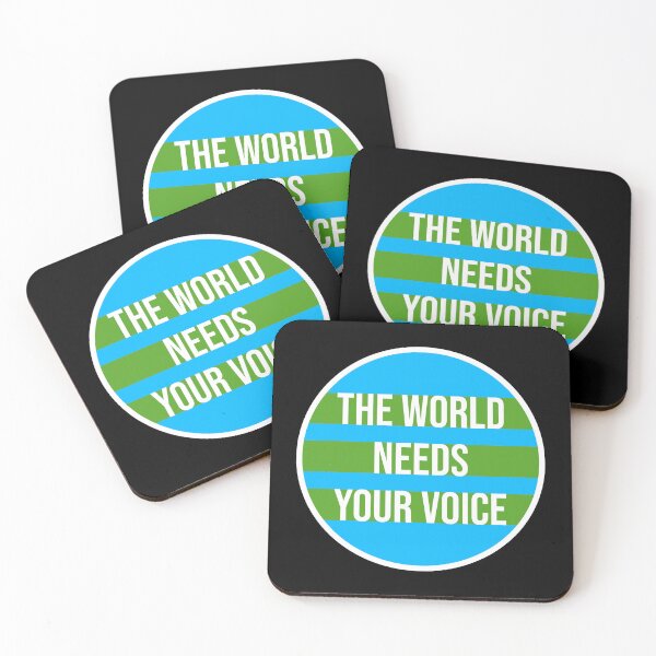 Item preview, The World Needs Your Voice Inspiration Empowerment designed and sold by shirt-o-mat.