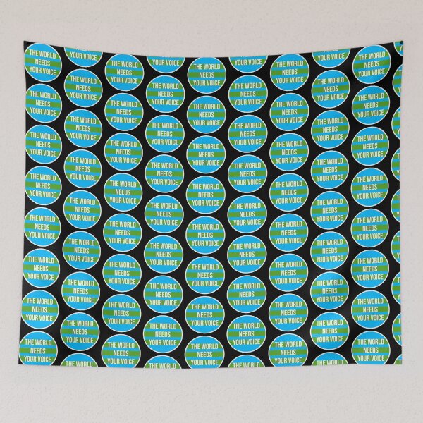 Item preview, The World Needs Your Voice Inspiration Empowerment designed and sold by shirt-o-mat.