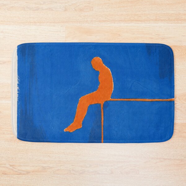 Item preview, 'The Weight of Silence' — Abstract Blue Metaphor designed and sold by Moodzu.
