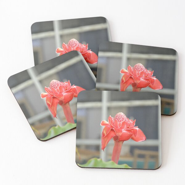 Item preview, Vivid Red Torch Ginger Flower Standing Tall designed and sold by MiraNadaPrints.