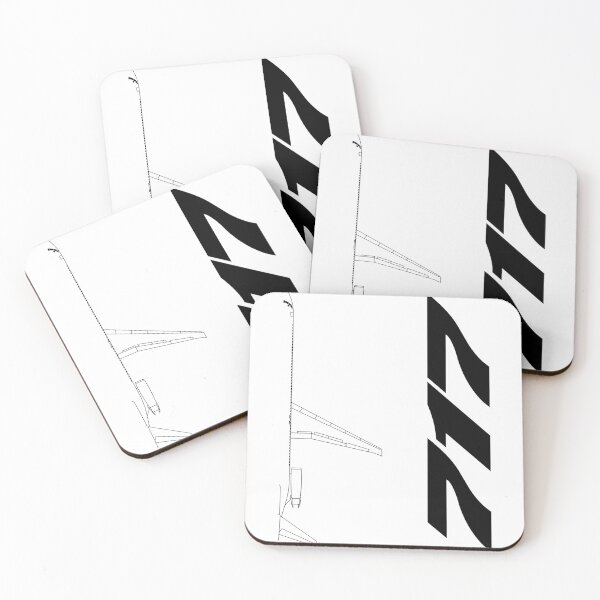 Item preview, 717 Commercial Jetliner Technical Blueprint (Black Edition) designed and sold by Magazine Combate.