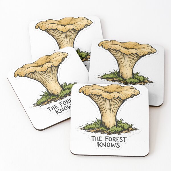 Item preview, The Forest Knows Chanterelle Forager Nature Design designed and sold by Naviora.