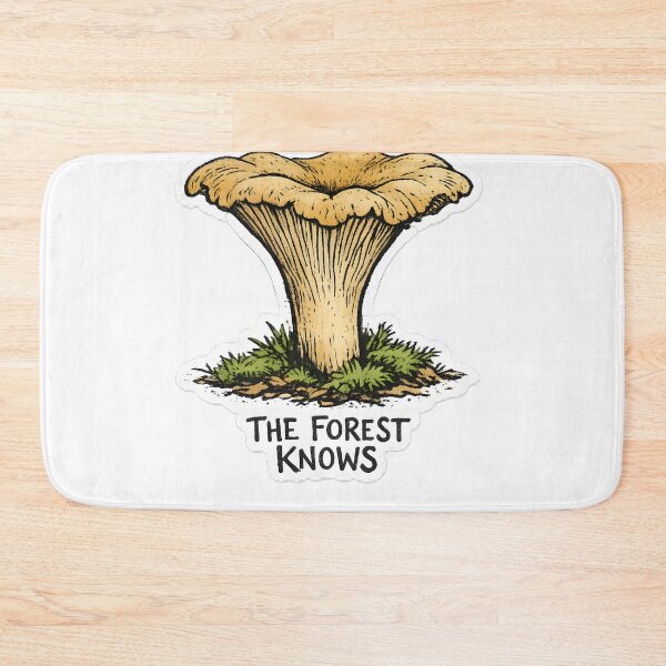 Item preview, The Forest Knows Chanterelle Forager Nature Design designed and sold by Naviora.
