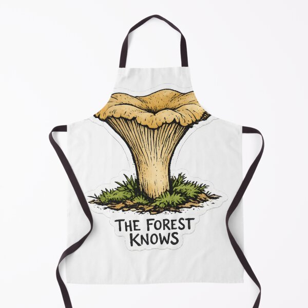 Item preview, The Forest Knows Chanterelle Forager Nature Design designed and sold by Naviora.