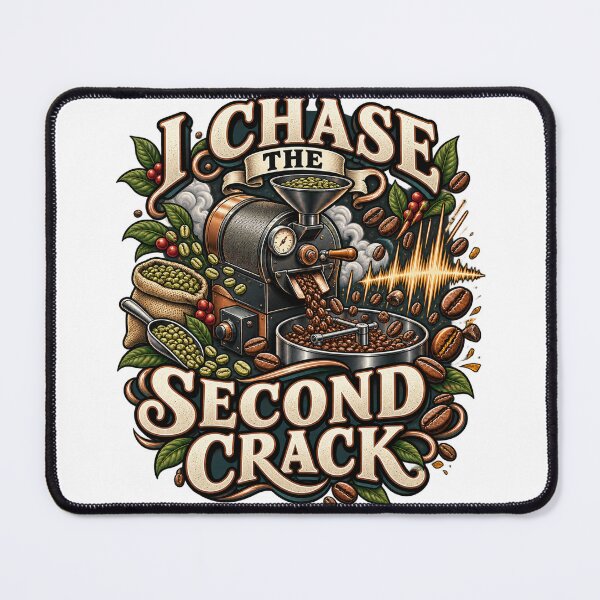 Item preview, I Chase the Second Crack Illustrated Roaster Gift designed and sold by UrbanCanvvas.