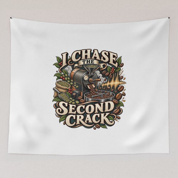 Item preview, I Chase the Second Crack Illustrated Roaster Gift designed and sold by UrbanCanvvas.
