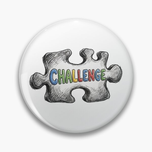 Item preview, Colorful Challenge Puzzle Piece designed and sold by puzzell.