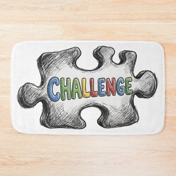 Item preview, Colorful Challenge Puzzle Piece designed and sold by puzzell.