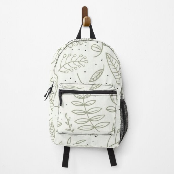 Item preview, Sage Green Minimalist Leaf Line Art Pattern designed and sold by GozdeSoftChaos.