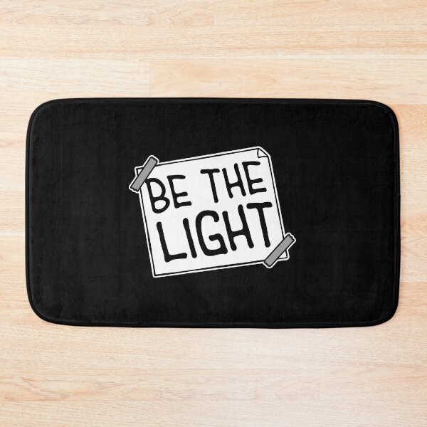 Item preview, Be The Light Be Kind Inspirational Positivity Text designed and sold by shirt-o-mat.