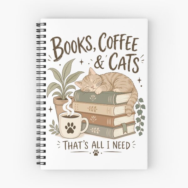Item preview, Books, Coffe & Cats - Thats All I need designed and sold by nikolaj1301.
