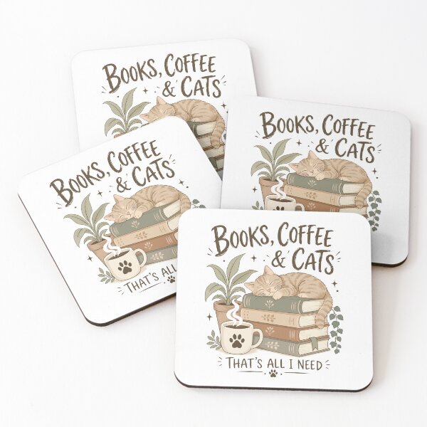 Item preview, Books, Coffe & Cats - Thats All I need designed and sold by nikolaj1301.