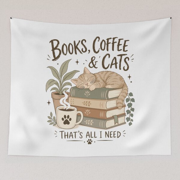 Item preview, Books, Coffe & Cats - Thats All I need designed and sold by nikolaj1301.
