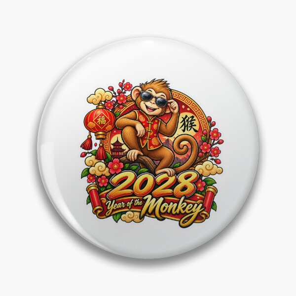 Item preview, 2028 Year of the Monkey designed and sold by LewpyG.