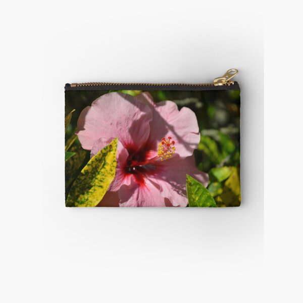 Item preview, Soft Pink Hibiscus Flower with Red Center designed and sold by MiraNadaPrints.