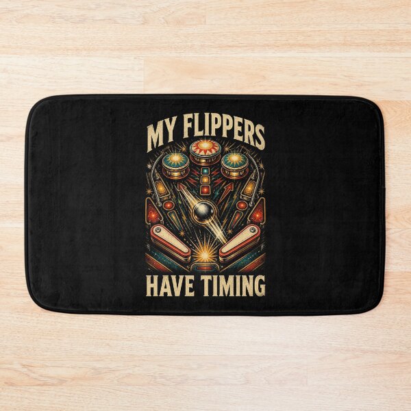 Item preview, My Flippers Have Timing Vintage Pinball Arcade Design designed and sold by Gustavo Navarro.