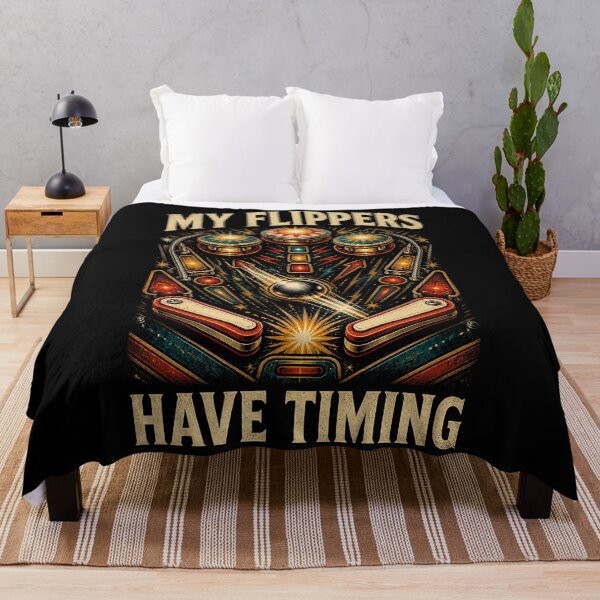 Item preview, My Flippers Have Timing Vintage Pinball Arcade Design designed and sold by Gustavo Navarro.