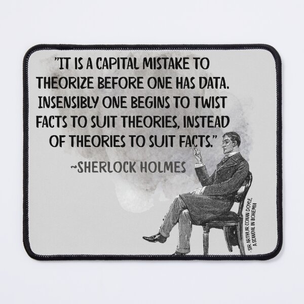 Item preview, Sherlock Holmes - Twisting facts to suit theories designed and sold by stella literarium.