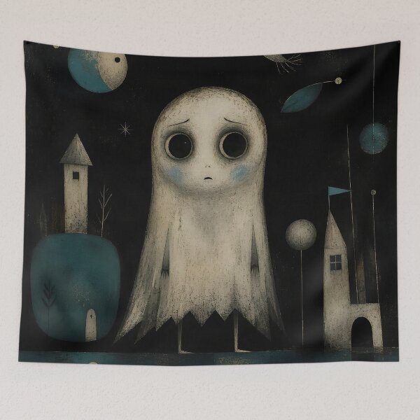 Item preview, Hallows Eve Ghost Blue designed and sold by NewAgerJul.