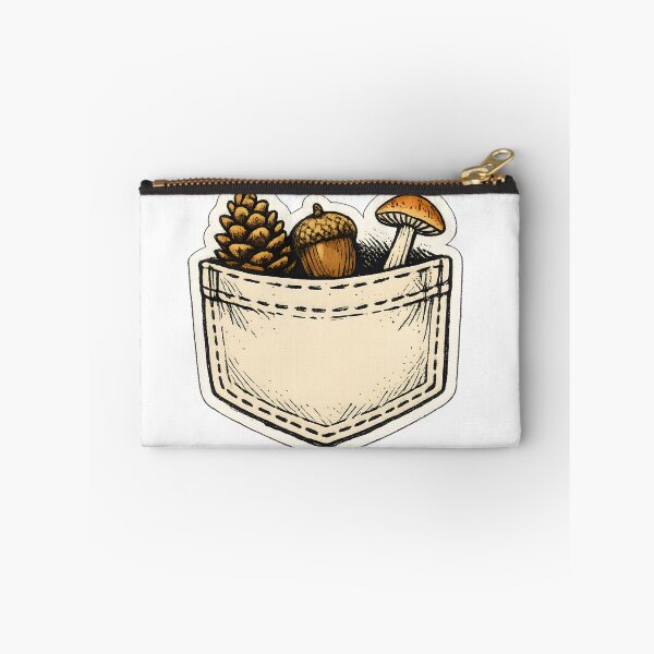 Item preview, Forest Pocket Foraging Hand Drawn Nature Illustration designed and sold by Naviora.