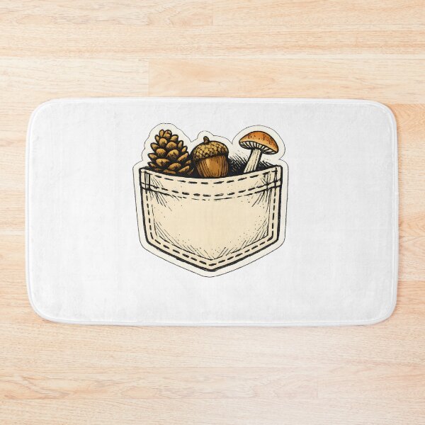 Item preview, Forest Pocket Foraging Hand Drawn Nature Illustration designed and sold by Naviora.