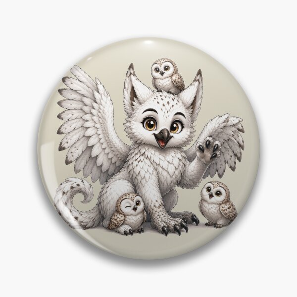 Item preview, Cute Fantasy Griffin and Owlet Family designed and sold by Hatchling Hollow.