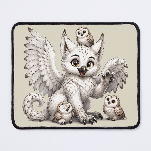 Item preview, Cute Fantasy Griffin and Owlet Family designed and sold by Hatchling Hollow.